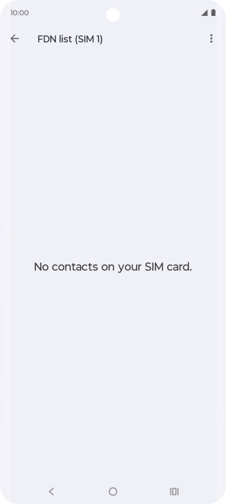 Press the menu icon.