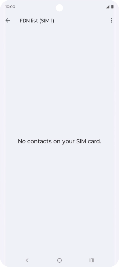 Press the menu icon.