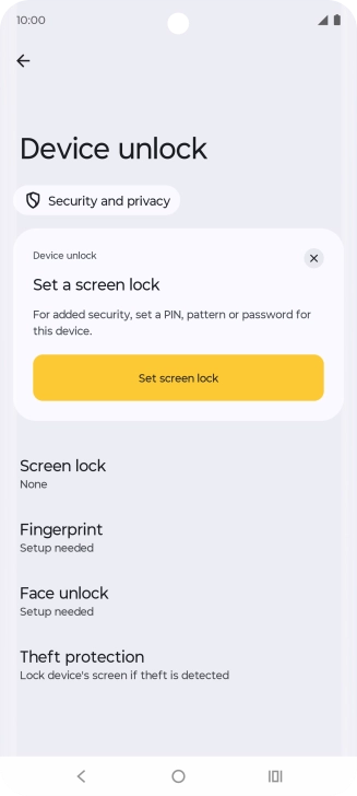 Press the Home key to return to the home screen.