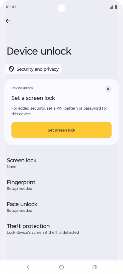 Press the Home key to return to the home screen.