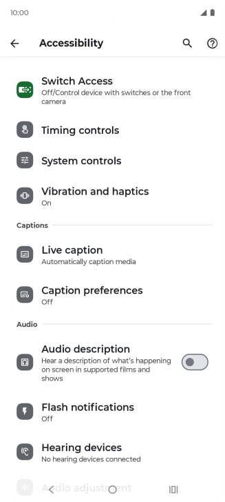 Press the required category below 