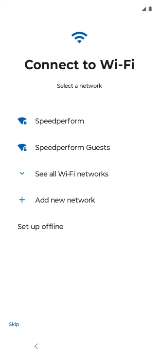 Press the required Wi-Fi network. Press the required Wi-Fi network.