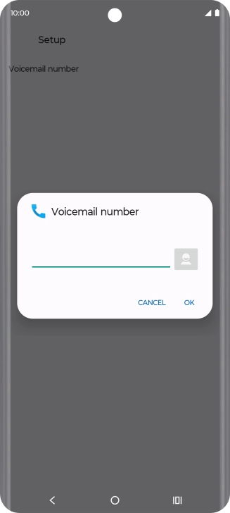 Key in +447836121121 and press OK.