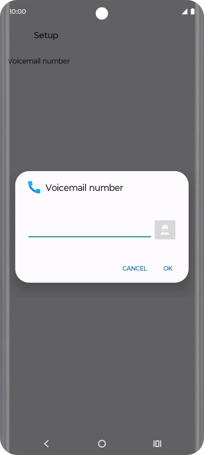 Key in +447836121121 and press OK.