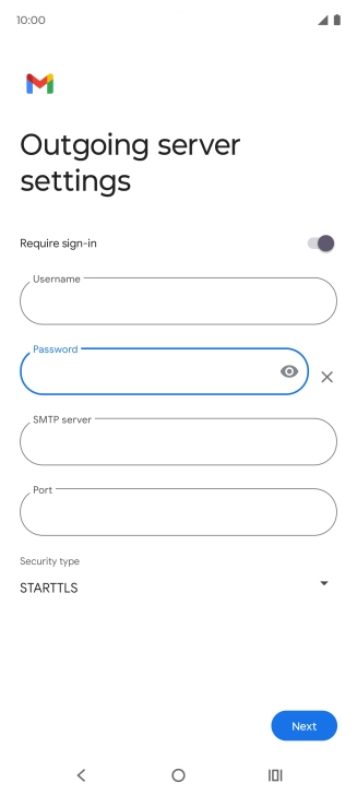 Press the field below 