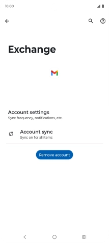 Press Remove account.