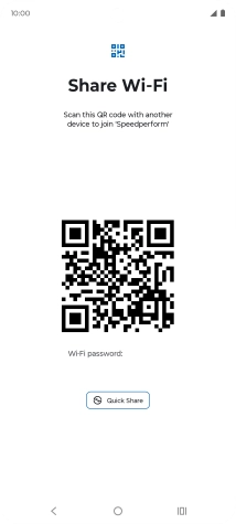 Place the QR code inside the camera frame on the other device to scan the code.