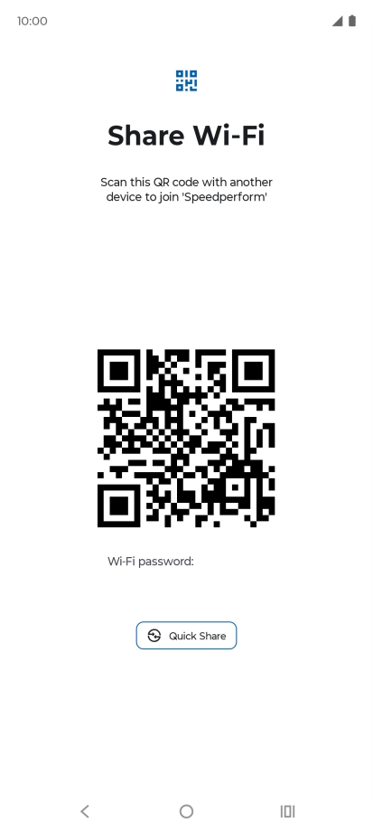 Place the QR code inside the camera frame on the other device to scan the code.