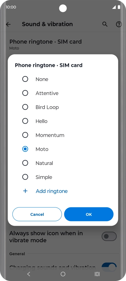 Press the required ring tones to hear them. Press the required ring tones to hear them.