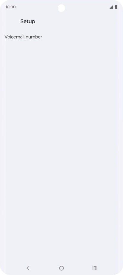 Press Voicemail number.