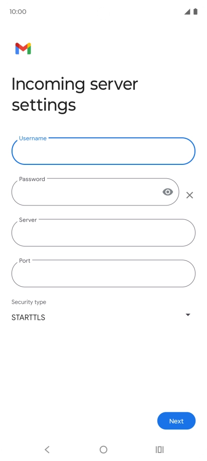 Press the field below 