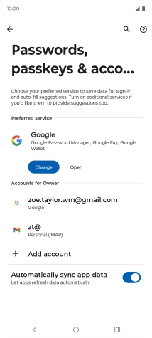 Press the Home key to return to the home screen.