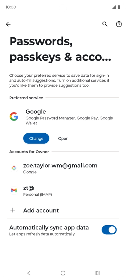 Press the Home key to return to the home screen.