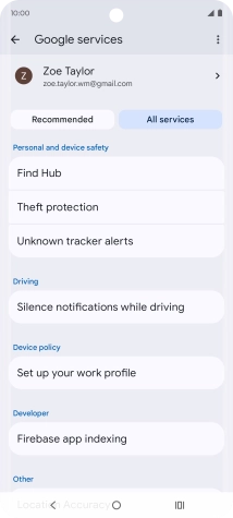 Press Find Hub. Press Find Hub.