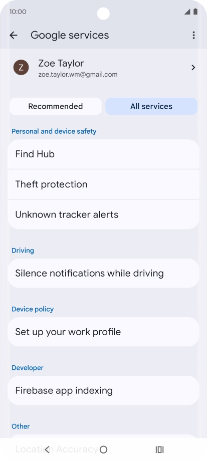 Press Find Hub. Press Find Hub.
