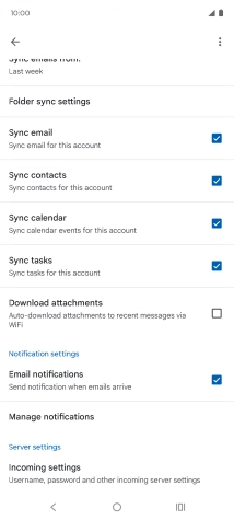 Press the field next to 