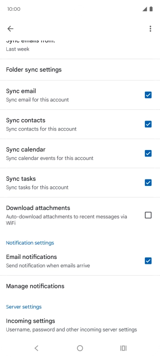Press the field next to 