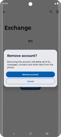 Press Remove account.
