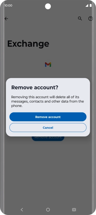 Press Remove account.