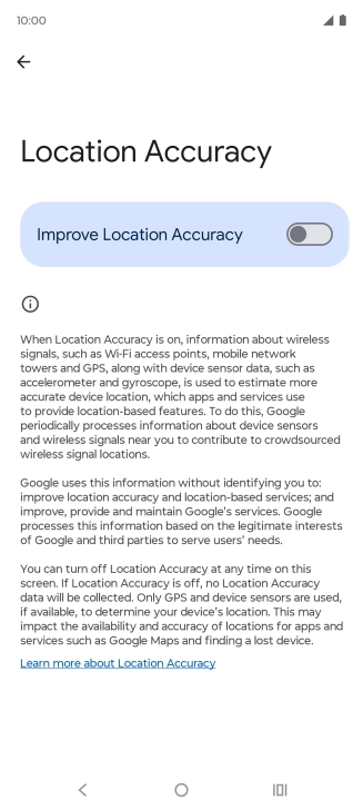 If you press the indicator next to 
