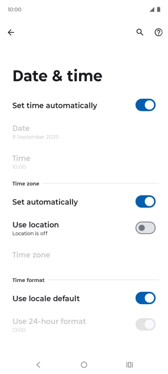 Press the Home key to return to the home screen.