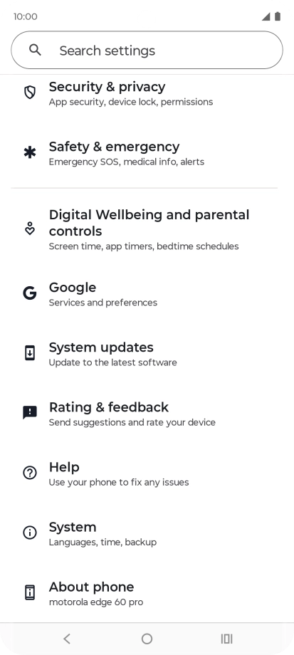 Press About phone. Press About phone.