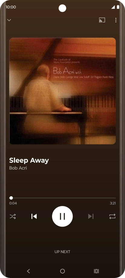 Press arrow right to go to the next audio file.