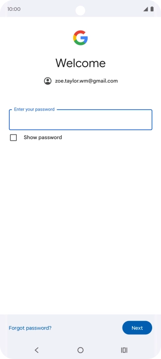 Press the field below 