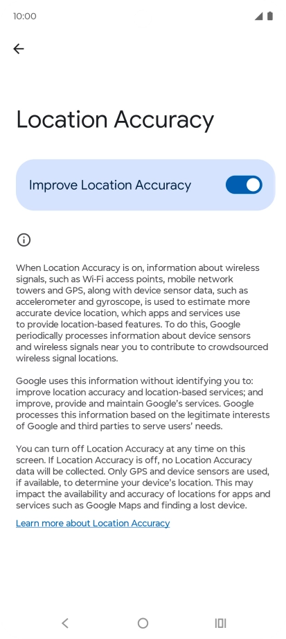If you press the indicator next to 