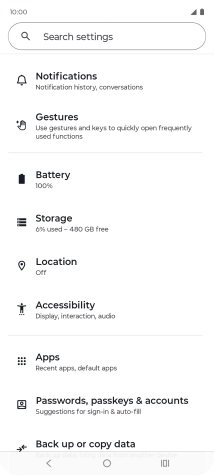 Press Accessibility.