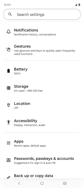 Press Accessibility.