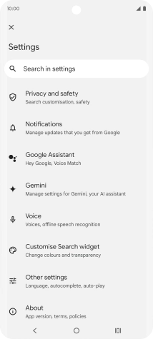 Press Google Assistant.