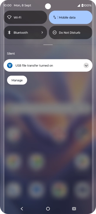 Press the drop down list.