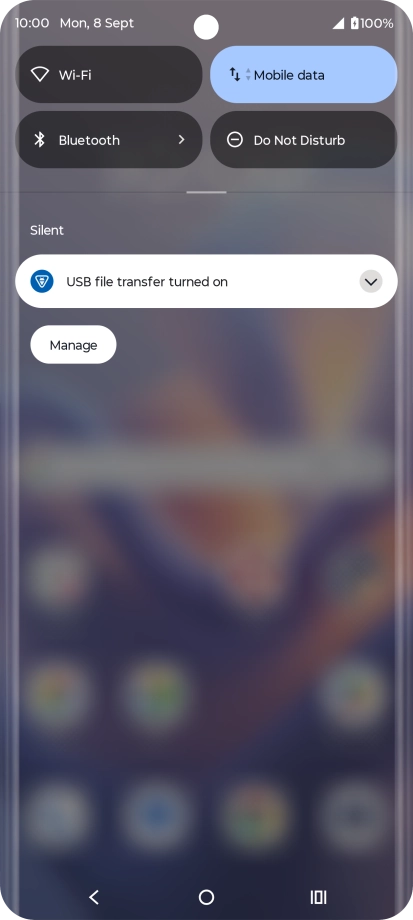 Press the drop down list.