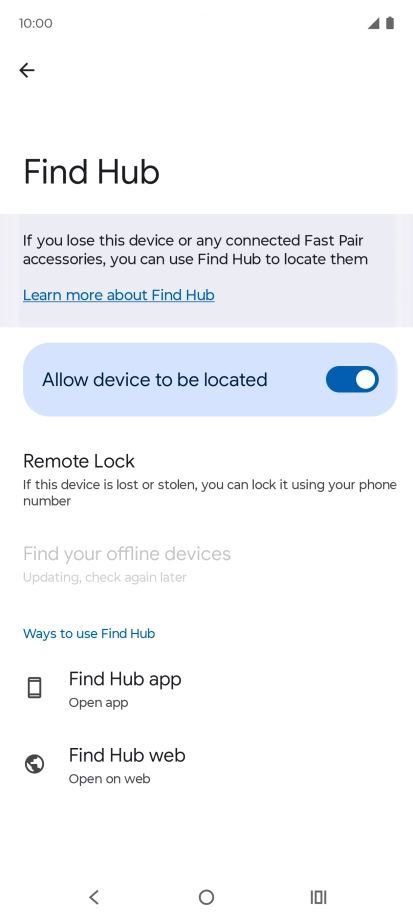 Press the Home key to return to the home screen. Press the Home key to return to the home screen.