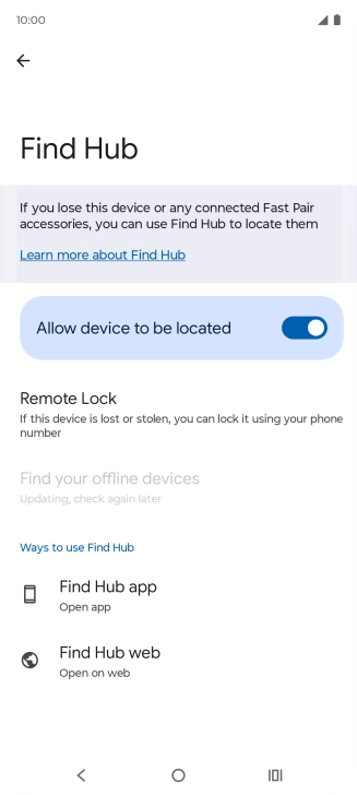Press the Home key to return to the home screen. Press the Home key to return to the home screen.