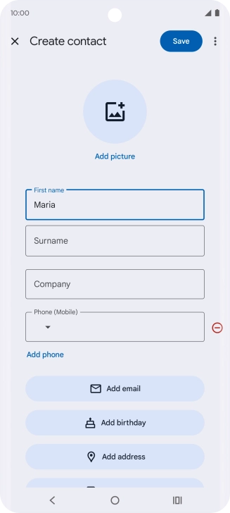 Press Surname and key in the required last name. Press Surname and key in the required last name.