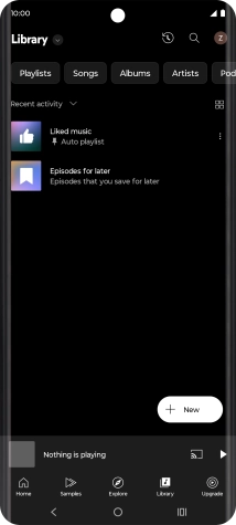 Press the drop down list.
