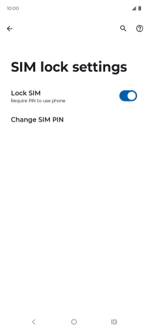Press Change SIM PIN.