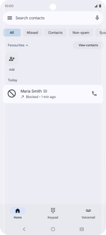 Press the Home key to return to the home screen. Press the Home key to return to the home screen.