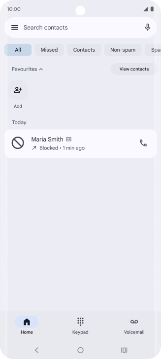 Press the Home key to return to the home screen. Press the Home key to return to the home screen.