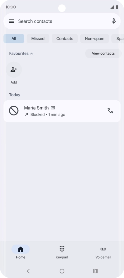 Press the Home key to return to the home screen. Press the Home key to return to the home screen.