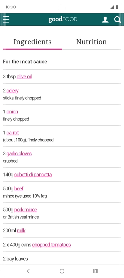 Go to the required screen.