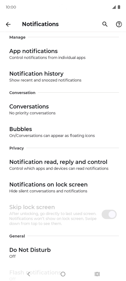 Press Do Not Disturb.