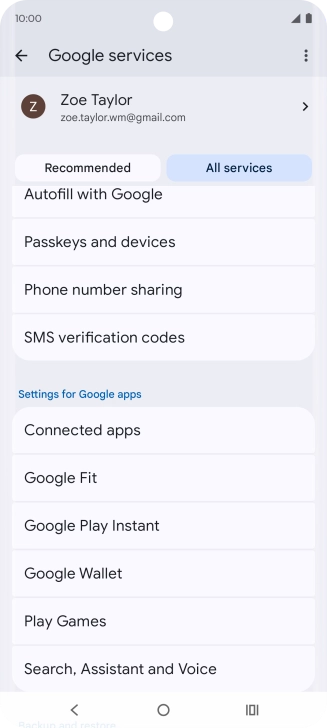 Press Search, Assistant and Voice.