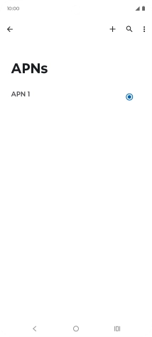 Press the new data connection icon.