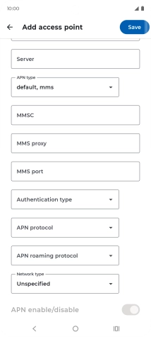Press the drop down list next to 