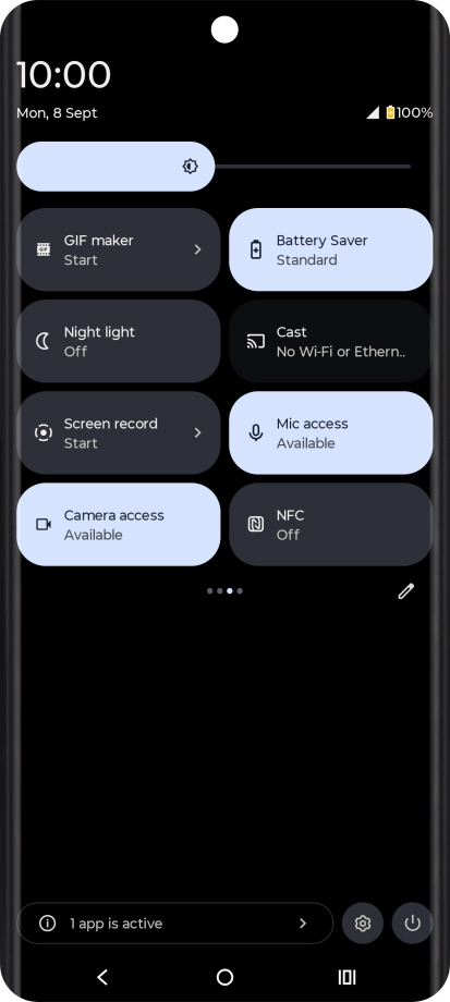 Press the Home key to return to the home screen.