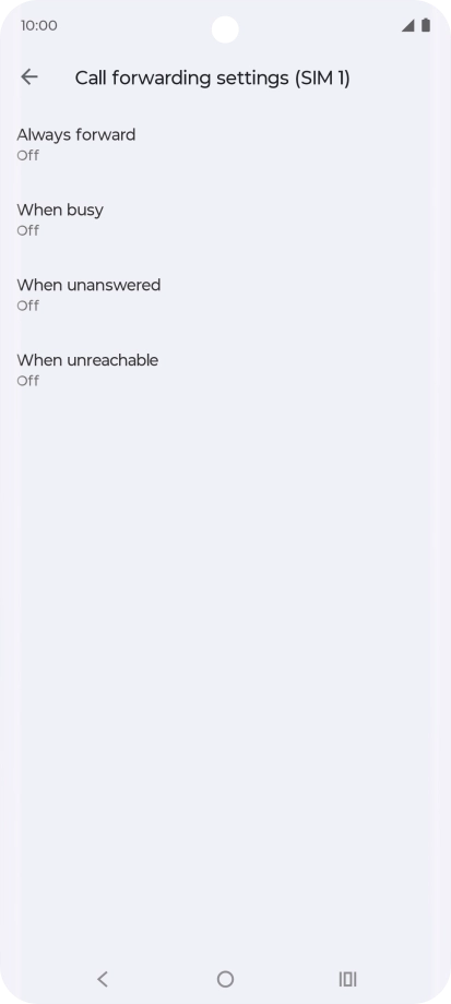 Press the Home key to return to the home screen.