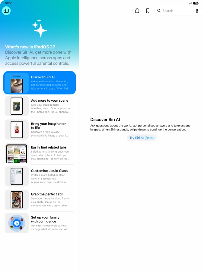 Slide your finger upwards starting from the bottom of the screen to return to the home screen.